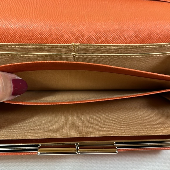 Burberry Leather and Canvas Long Wallet w/ unbranded crossbody chain & insert - Picture 8 of 16